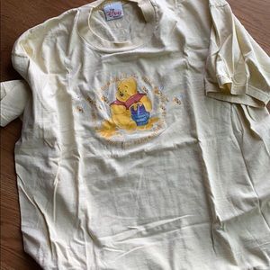 Disney Store Yellow Pooh Bear Tee